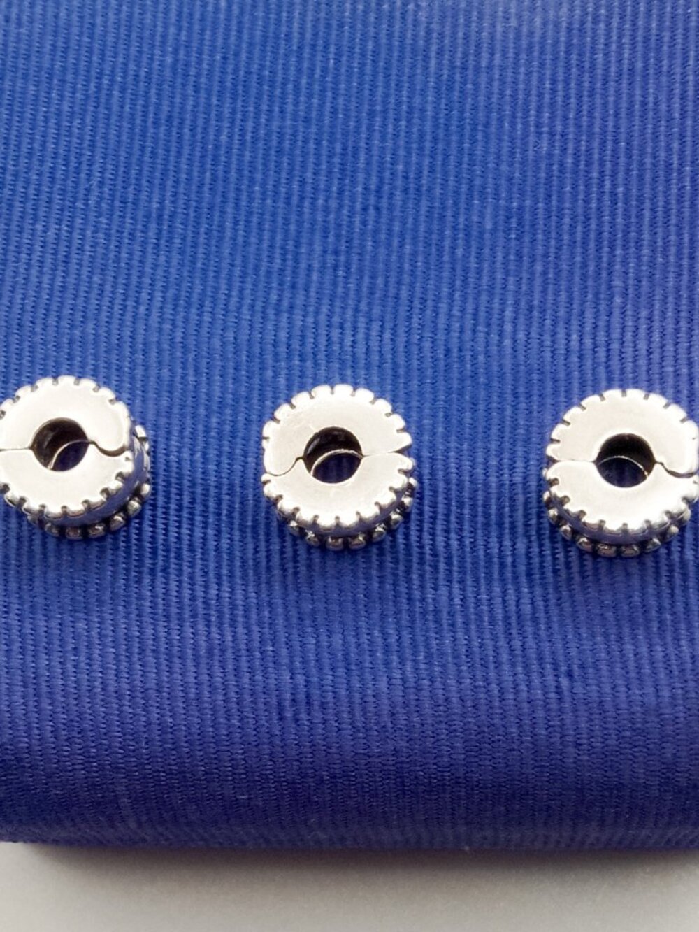 Pandora 925 Sterling Silver ALE 3 Clip Spacer Charms Lot Retired